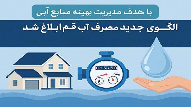 الگوی جدید مصرف آب خانگی در قم ابلاغ شد 1 d8a7d984daafd988db8c d8acd8afdb8cd8af d985d8b5d8b1d981 d8a2d8a8 d8aed8a7d986daafdb8c d8afd8b1 d982d985 d8a7d8a8d984d8a7d8ba d8b4d8af 6805f83c0e991